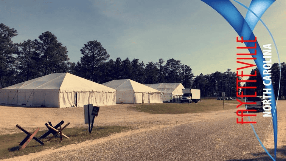Relief structure set up for emergency use
