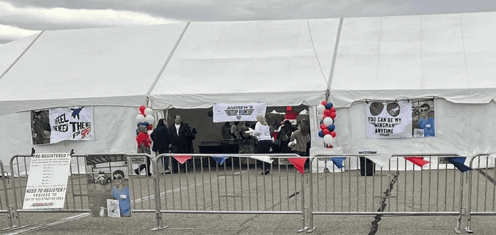 Structure tent bay repeating along the length of the building
